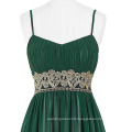 Kate Kasin Full-Length Spaghetti Straps Chiffon Long Dark Green Evening Prom Party Dress 8 Size US 2~16 KK000184-1